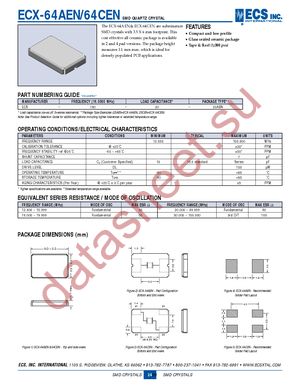 ECS-160-20-23A-EN-TR datasheet  